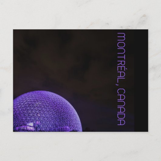 Carte Postale Biosphère de Montréal (Devant)