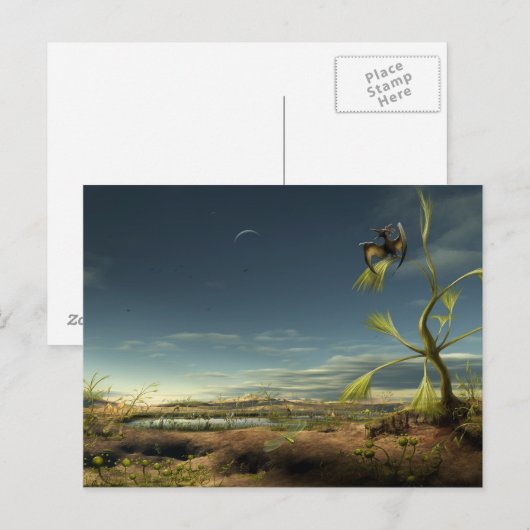 Carte Postale Biotope Alien (Devant / Derrière)