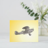 Carte Postale Biplane (Debout devant)