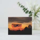 Carte Postale biplane (Debout devant)