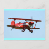 Carte Postale Biplane rouge (Devant)