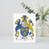 Carte Postale Birch Family Crest (Debout devant)
