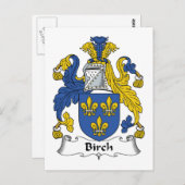 Carte Postale Birch Family Crest (Devant / Derrière)