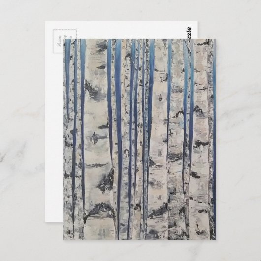 Carte Postale Birch tree Morse Code (Devant / Derrière)