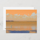 Carte Postale Bird Bridge Orange Blue River Floride (Devant / Derrière)