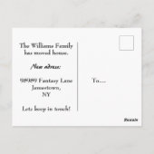 Carte Postale Bird house sur un mur en bois, plaisir que nous av (Dos)