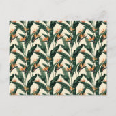 Carte Postale Bird of Paradise Botanical Motif Junk Journal (Devant)