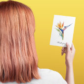 Carte Postale Bird of Paradise Watercolor, custom