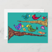 Carte Postale Bird Talk Postcard (Devant / Derrière)