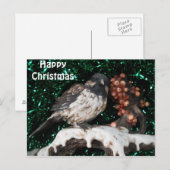 Carte postale Bird Winter Scène (Devant / Derrière)