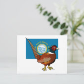 Carte Postale Birdable d'État du Dakota du Sud : faisan commun (Debout devant)