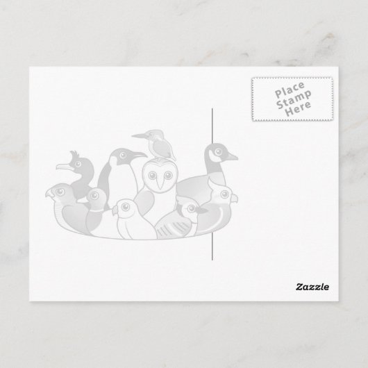 Carte Postale Birdables néo-zélandais (Dos)