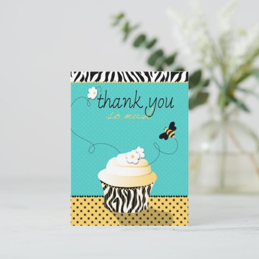 Carte postale Birday Bee TY (Debout devant)