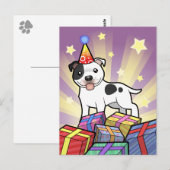 Carte Postale Birday Staffordshire Bull Terrier (Devant / Derrière)