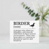 Carte Postale Birder definition - wild bird observer (Debout devant)