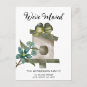 Carte postale Birdhouse New Home Moving Faire-part (Devant)