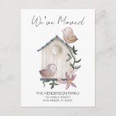 Carte postale Birdhouse New Home Moving Faire-part (Devant)