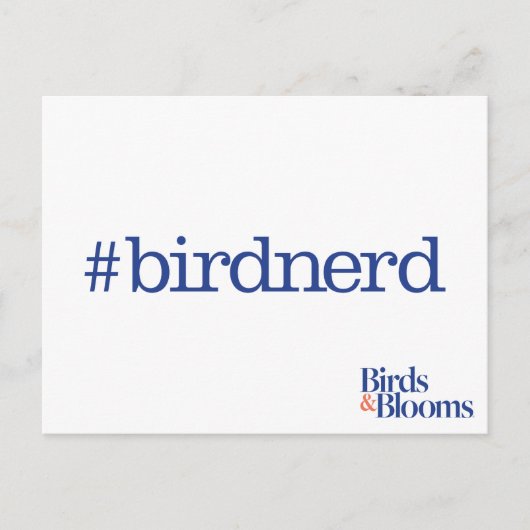 Carte Postale #birdnerd (Devant)