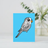 Carte Postale Birdorable Grey Budgie (Debout devant)