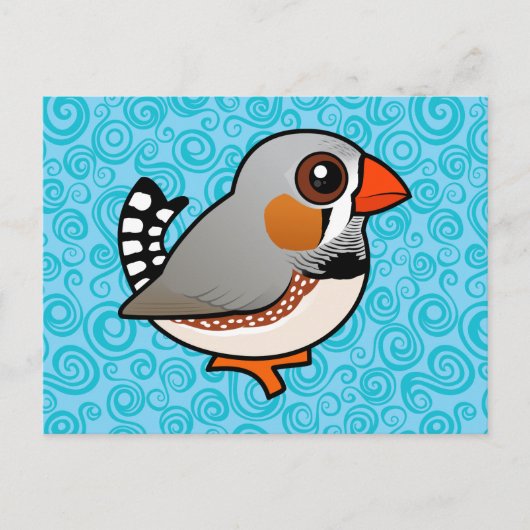 Carte Postale Birdorable Zebra Finch (Devant)