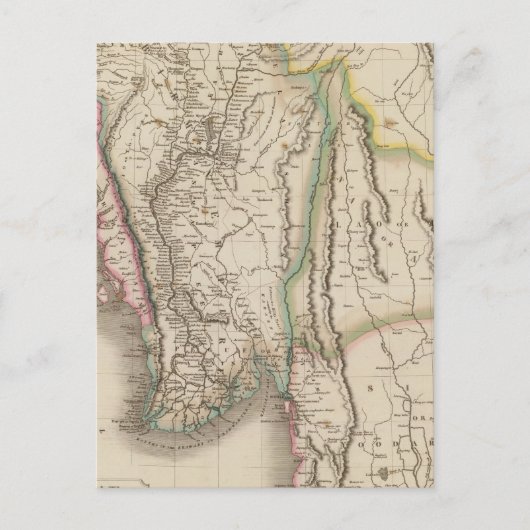 Carte Postale Birmah, Anam, Siam, Thaïlande (Devant)