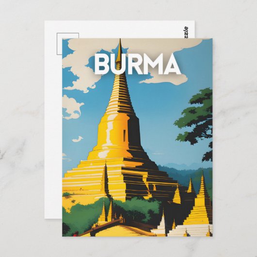 Carte Postale Birmanie (Devant / Derrière)
