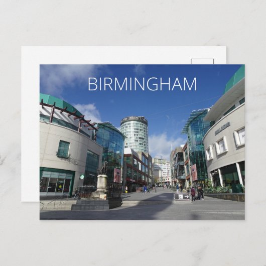 Carte Postale Birmingham (Devant / Derrière)