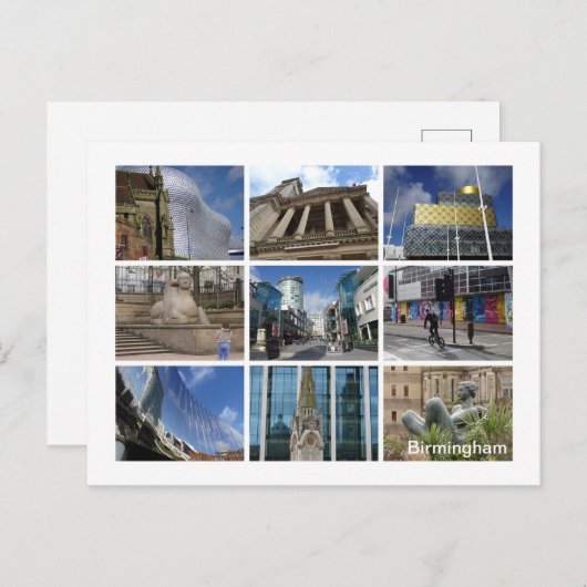 Carte Postale Birmingham (Devant / Derrière)