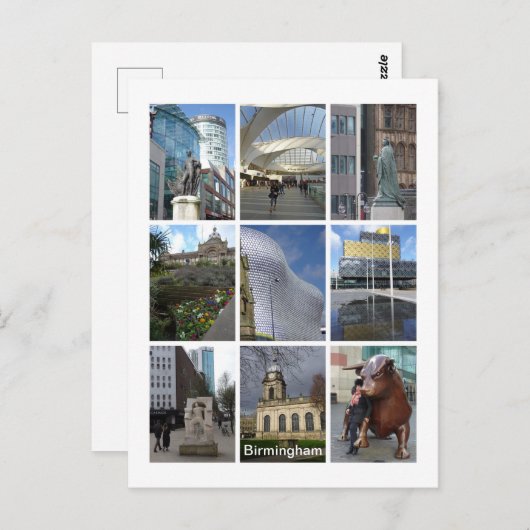 Carte Postale Birmingham (Devant / Derrière)