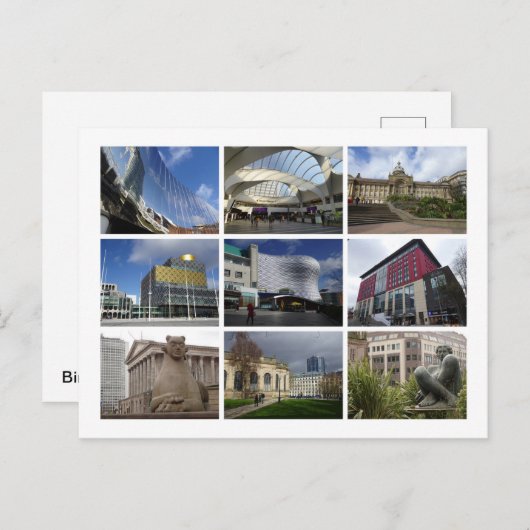 Carte Postale Birmingham (Devant / Derrière)