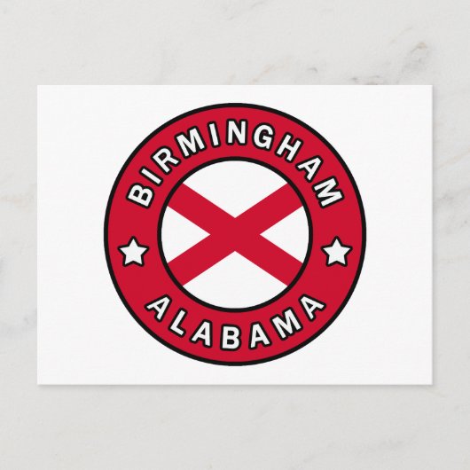 Carte Postale Birmingham Alabama (Devant)