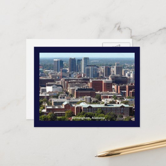 Carte Postale Birmingham (Alabama) (Devant/Arrière en situation)