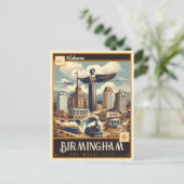 Carte Postale Birmingham (Alabama) | VINTAGE (Debout devant)