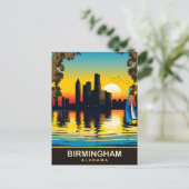 Carte Postale Birmingham Alabama, Voyage (Debout devant)