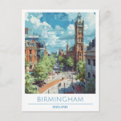 Carte Postale Birmingham Angleterre Travel (Devant)