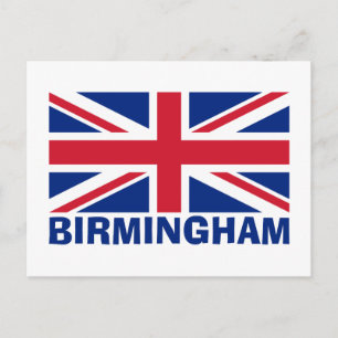 Carte Postale Birmingham en bleu