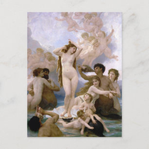 Carte Postale Birth of Venus by William-Adolphe Bouguereau