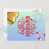 Carte Postale Birthday Bliss (Devant / Derrière)