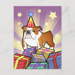 Carte Postale Birthday Bulldog