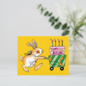 Carte Postale Birthday Bunny Cake (Debout devant)