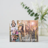 Carte Postale Birthday Thank You Photo Collage Any Year (Debout devant)