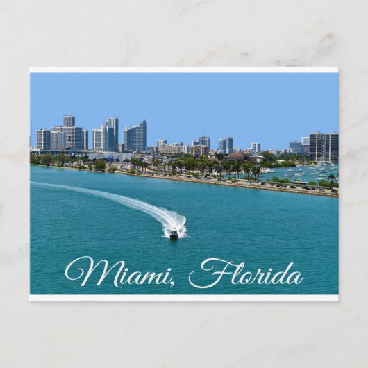 Carte postale Biscayne Bay Miami Beach Floride (Devant)
