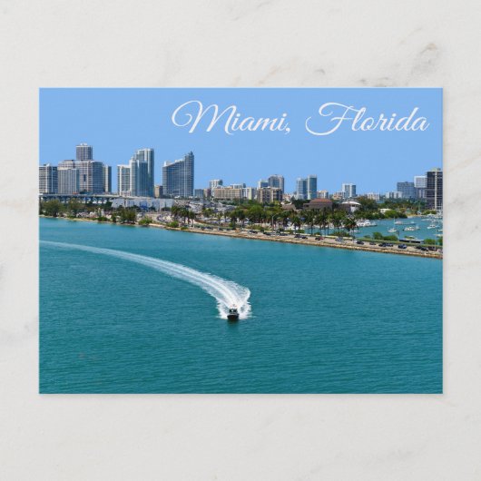 Carte postale Biscayne Bay Miami Beach Floride (Devant)