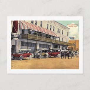 Carte Postale Biscayne Hotel, Miami, Floride Vintage