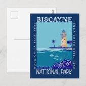 Carte Postale Biscayne National Park Boca Chita Key désistée (Devant / Derrière)