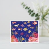 Carte Postale Biscayne National Park Reef Fish Art (Debout devant)