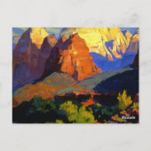 Carte Postale Bischoff - Zion Park (Dos)