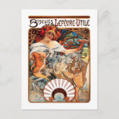 Carte Postale Biscuit, Mucha (Devant)