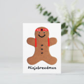 Carte Postale Biscuit Ninjabreadman (biscuit) (Debout devant)