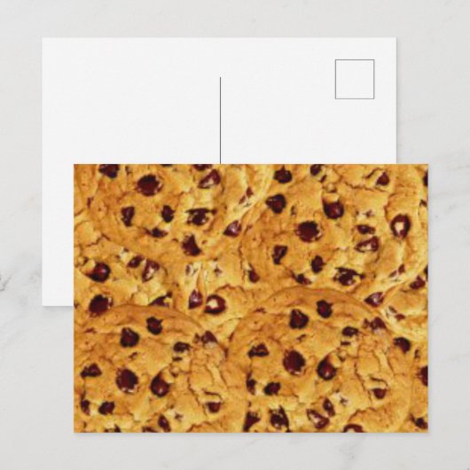 Carte Postale biscuits à puce au chocolat (Devant / Derrière)